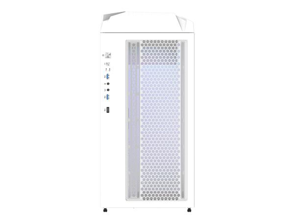 Gigabyte C301 GLASS WHITE - White Mid Tower PC Gaming Case, Tempered Glass, USB Type-C, 4x ARBG Fans Included (GB-C301GW)(Open Box)