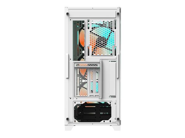 Gigabyte C301 GLASS WHITE - White Mid Tower PC Gaming Case, Tempered Glass, USB Type-C, 4x ARBG Fans Included (GB-C301GW)