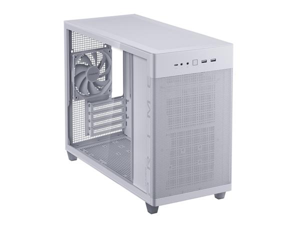 Asus Prime AP201 MicroATX Tempered Glass Small Tower Case - White(Open Box)