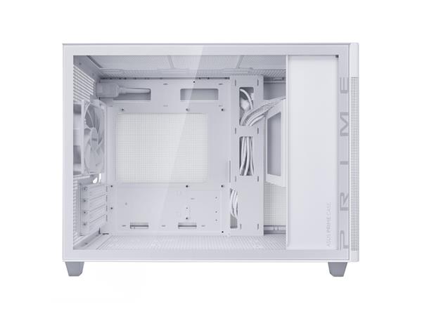 ASUS Prime AP201 MicroATX Tempered Glass Small Tower Case - White(Open Box)