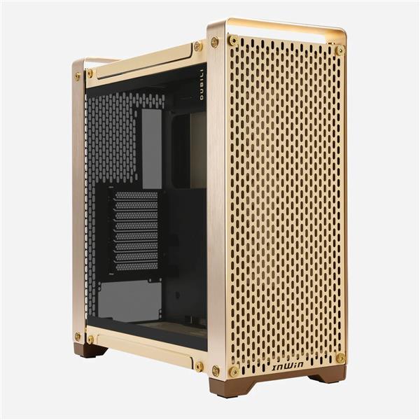 InWin Dubili Full Tower Computer Case, Gold