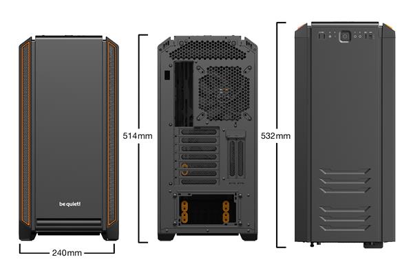 be quiet! SILENT BASE 601 Orange with Window(Open Box)