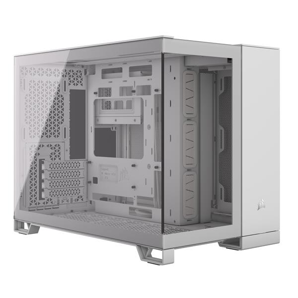 CORSAIR 2500X Micro ATX Dual Chamber PC Case, White