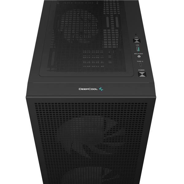 DeepCool CH360 mATX Airflow Case, Black