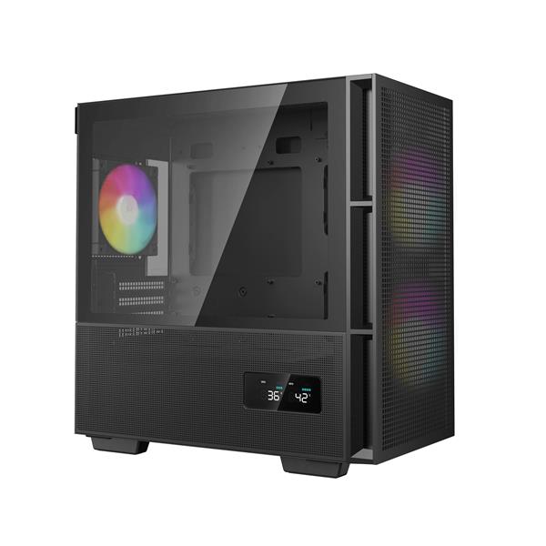 DeepCool CH360 Digital mATX Airflow Case, Black