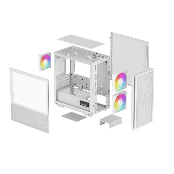 DeepCool CH360 Digital mATX Airflow Case, White(Open Box)