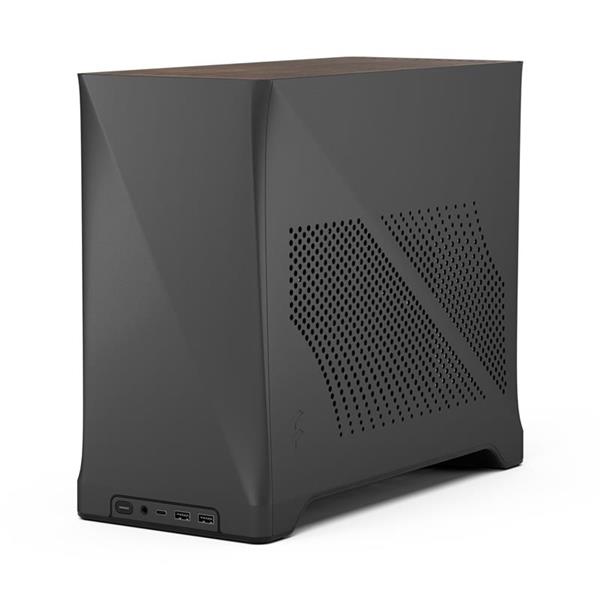 FRACTAL DESIGN Era 2 Silver Anodized Aluminum/Steel Mini-ITX Compact Small Form Factor PC Case, Grey