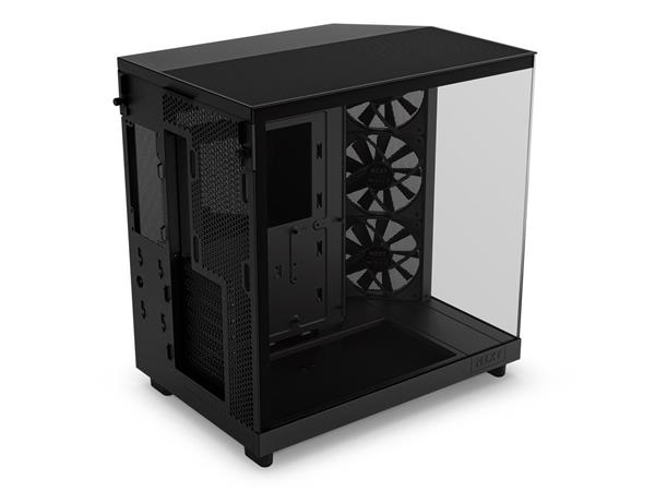 NZXT H6 FLOW Compact Dual-Chamber Mid-Tower Airflow Case, Black(Open Box)