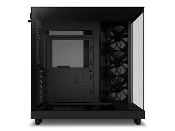 NZXT H6 FLOW Compact Dual-Chamber Mid-Tower Airflow Case, Black(Open Box)