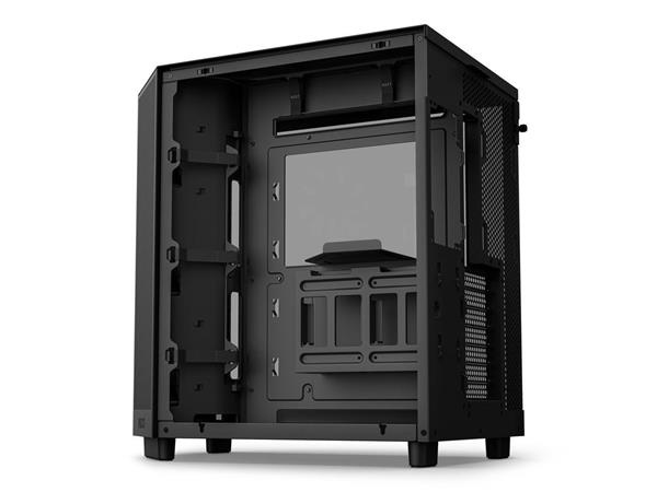 NZXT H6 FLOW Compact Dual-Chamber Mid-Tower Airflow Case, Black(Open Box)