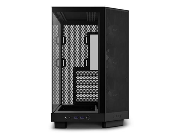 NZXT H6 FLOW RGB Compact Dual-Chamber Mid-Tower Airflow Case, Black