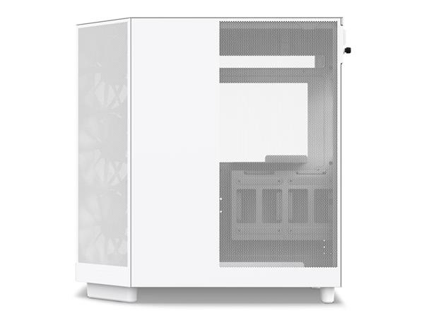 NZXT H6 FLOW RGB Compact Dual-Chamber Mid-Tower Airflow Case, White