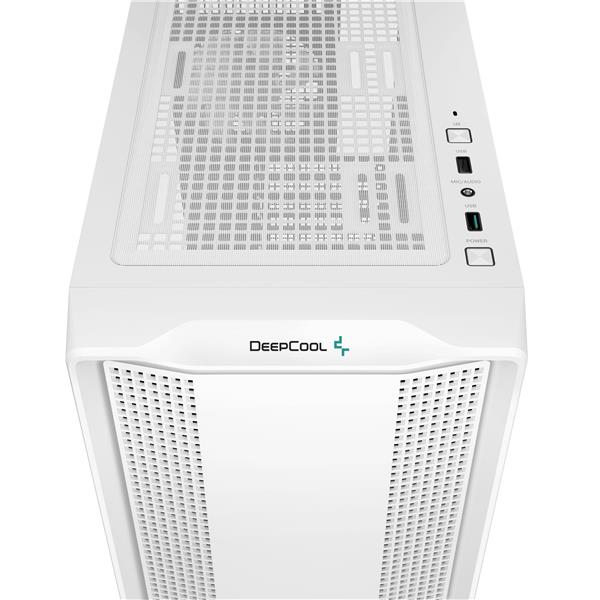 DeepCool CC560 V2 Mid-Tower ATX Case, White