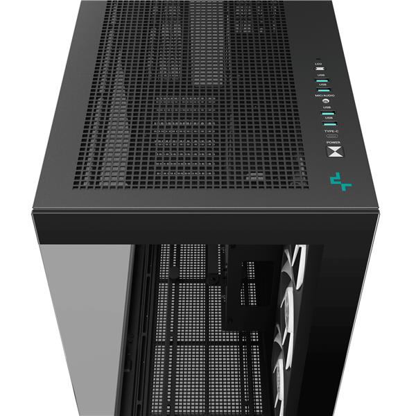 DeepCool CH780 ATX Panoramic Case, Black(Open Box)