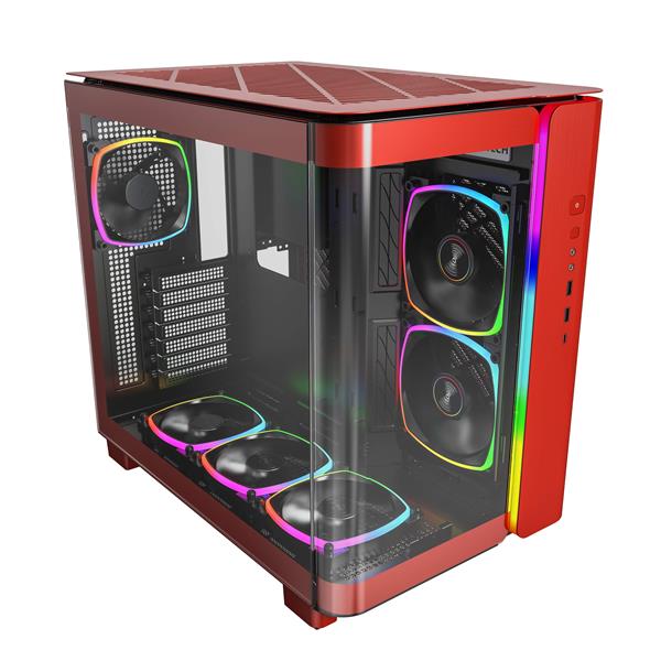 Montech KING 95 PRO Mid Tower ATX Case, Red