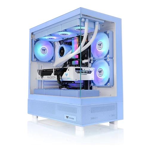 THERMALTAKE View 270 TG ARGB with 3 x 120mm ARGB Lite Fan Mid-Tower Case, Hydrangea Blue