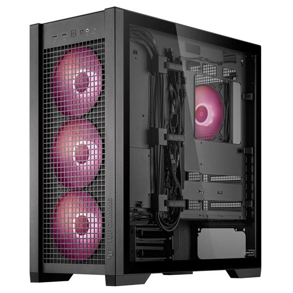 Asus TUF Gaming GT302 ARGB ATX Mid-Tower Case, Black