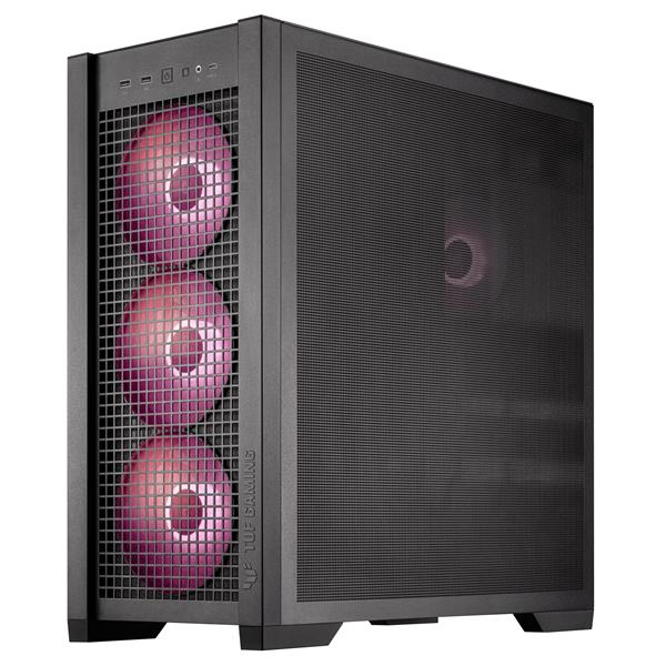 Asus TUF Gaming GT302 ARGB ATX Mid-Tower Case, Black