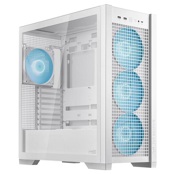 Asus TUF Gaming GT302 ARGB ATX Mid-Tower Case, White