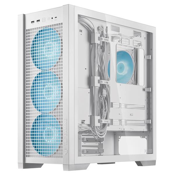 Asus TUF Gaming GT302 ARGB ATX Mid-Tower Case, White(Open Box)