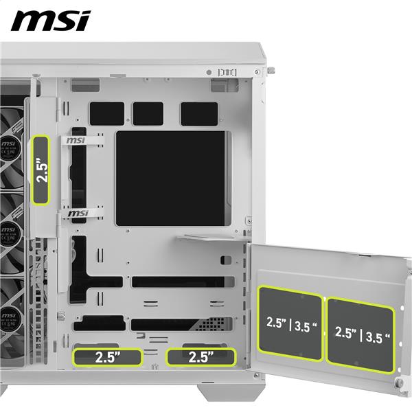 MSI MAG PANO 100R PZ, White