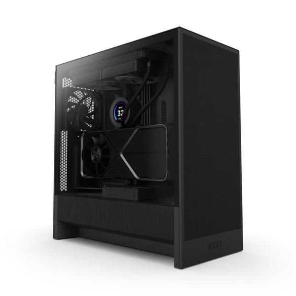 NZXT H5 Flow Compact ATX Mid-Tower, Black