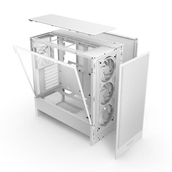 NZXT H5 Flow RGB Case, White