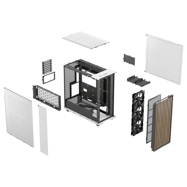 FRACTAL DESIGN North XL EATX ATX mATX Mid Tower PC Case - Chalk