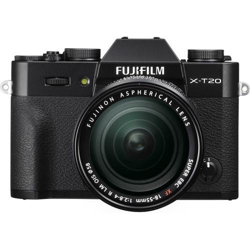 FUJIFILM X-T20 Mirrorless Digital Camera with 18-55mm Lens (Black