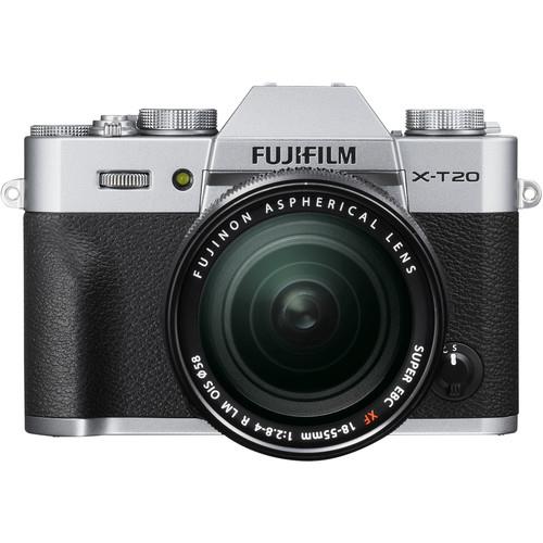 FUJIFILM X-T20 Mirrorless Digital Camera with 18-55mm Lens (Silver