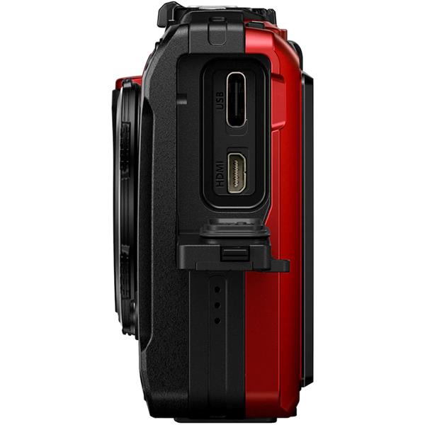 OM SYSTEM Tough TG-7 Rugged Compact Waterproof Camera (Red) | 4K30fps