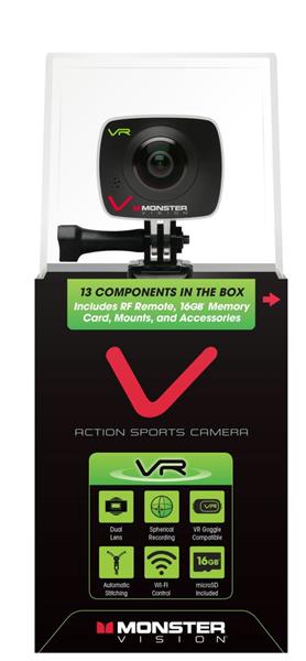 Ensemble de caméra de réalité virtuelle MONSTER Digital Vision VR(Boîte ouverte)