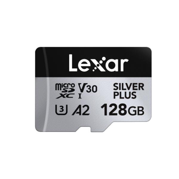 LEXAR SILVER PLUS 128GB microSDXC A2  U3
UHS-I V30