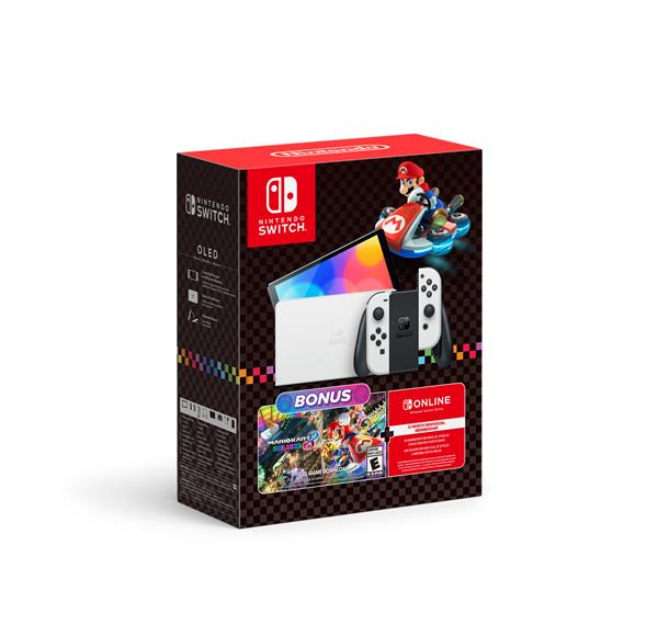 Nintendo Switch™ – OLED Model: Mario Kart™ 8 Deluxe Bundle + 12M Onlin