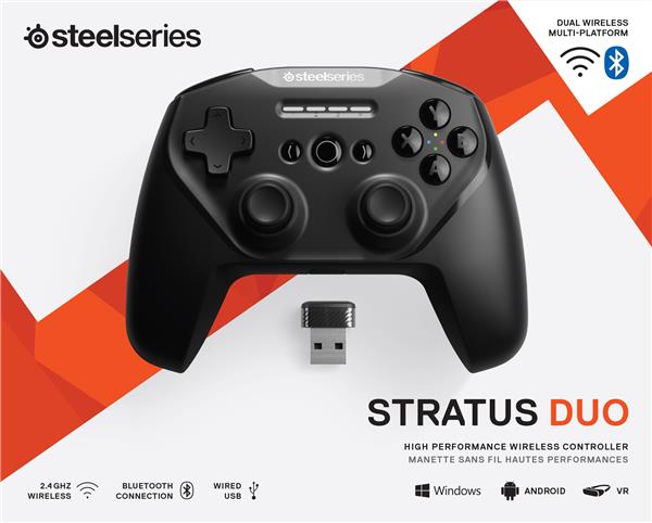 SteelSeries Stratus Duo Wireless Gaming Controller - Android, Windows, and VR - Dual-Wireless Connectivity