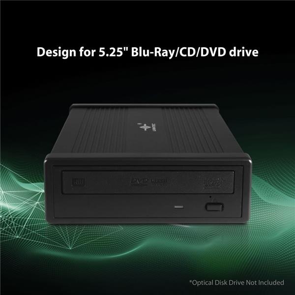 Vantec DX2, USB 3.0 External Enclosure For SATA Blu-Ray/CD/DVD Drive