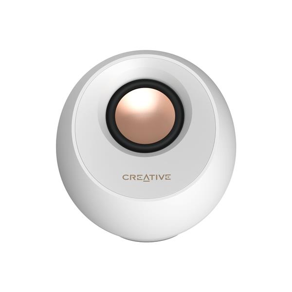 CREATIVE Pebble Pro 2.0 RGB Speakers with Bluetooth® 5.3, White