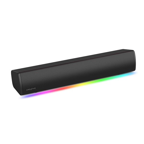 CREATIVE Sound Blaster GS3 Compact RGB Gaming SoundBar, Black(Open Box)