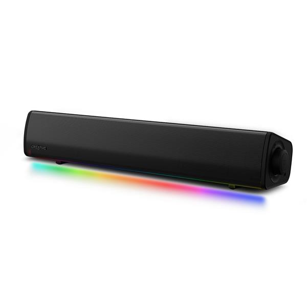 CREATIVE Sound Blaster GS3 Compact RGB Gaming SoundBar, Black(Open Box)