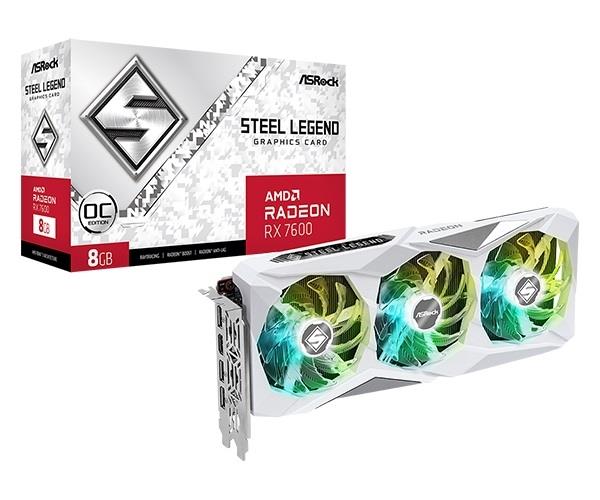 ASROCK Radeon RX 7600 Steel Legend 8GB OC