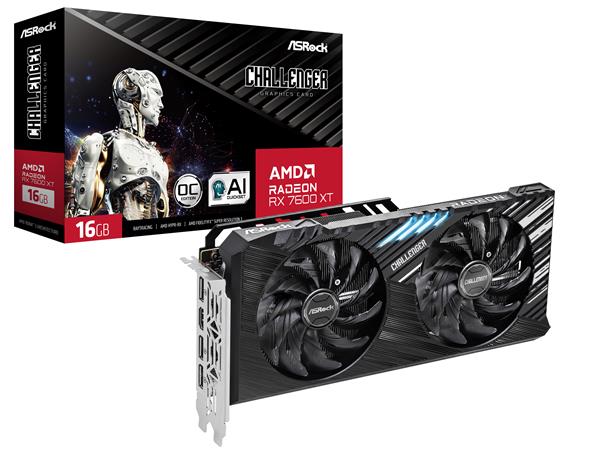 ASROCK Radeon RX 7600 XT Challenger 16GB OC(Open Box)