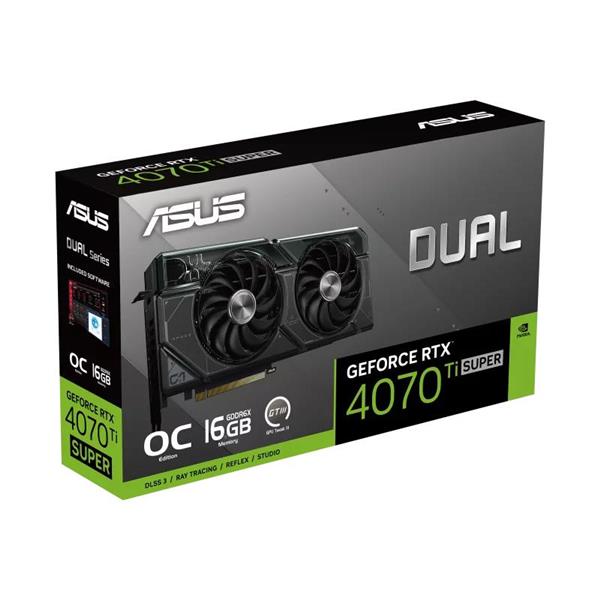 ASUS DUAL GeForce RTX 4070 Ti SUPER OC Edition 16GB GDDR6X