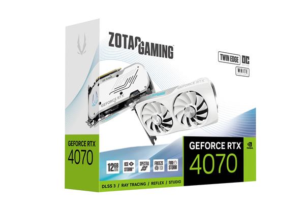 ZOTAC GAMING GeForce RTX 4070 Twin Edge OC Blanc Graphics Card