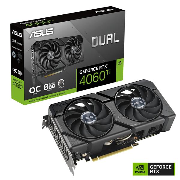 ASUS DUAL GeForce RTX 4060 Ti EVO OC Edition 8GB