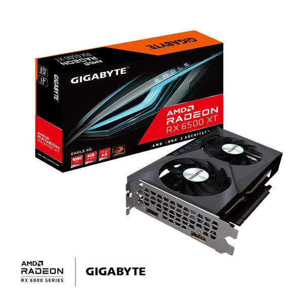 GIGABYTE Radeon RX 6500 XT EAGLE Graphics Card | 4GB 64-bit GDDR6(Open Box)