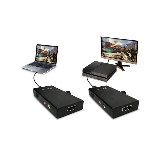 j5create Live Capture Adapter HDMI™ to USB-C™ with Power Delivery(Open Box)