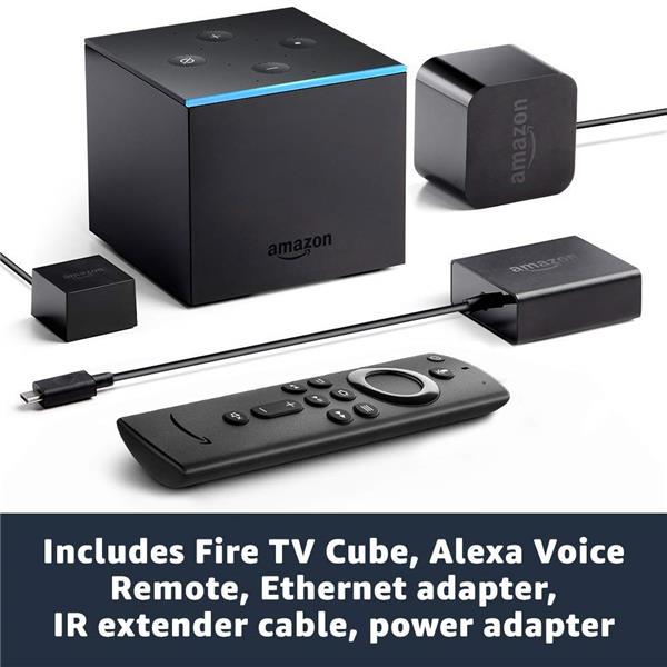 AMAZON (Fire TV Cube) - Lecteur multimédia 4K Ultra HD