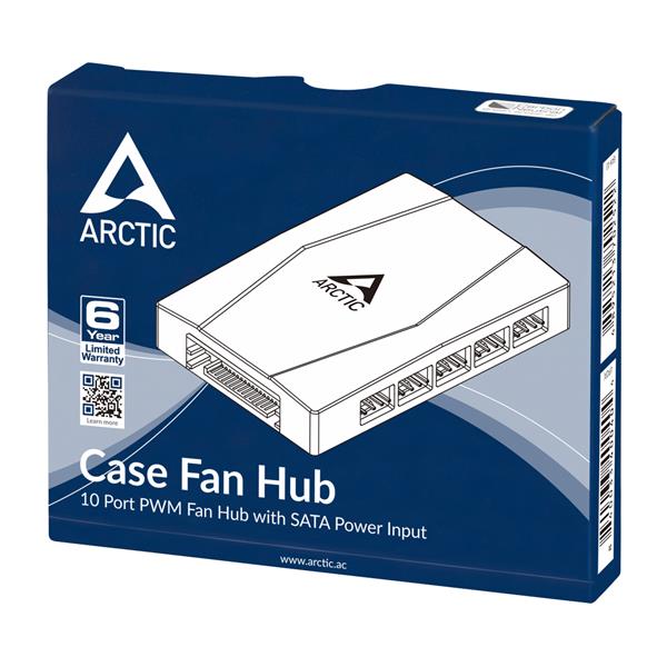 Arctic 10 Port PWM Fan Hub with SATA Power