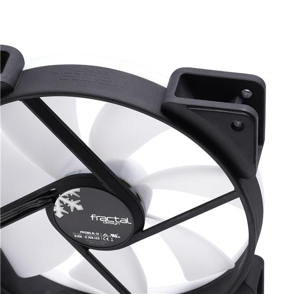 FRACTAL DESIGN Prisma AL-14 PWM 140mm Addressable RGB LED Long Life Sleeve Bearing Computer Case Fan 3-Pack