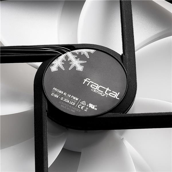 FRACTAL DESIGN Prisma AL-14 PWM 140mm Addressable RGB LED Long Life Sleeve Bearing Computer Case Fan 3-Pack